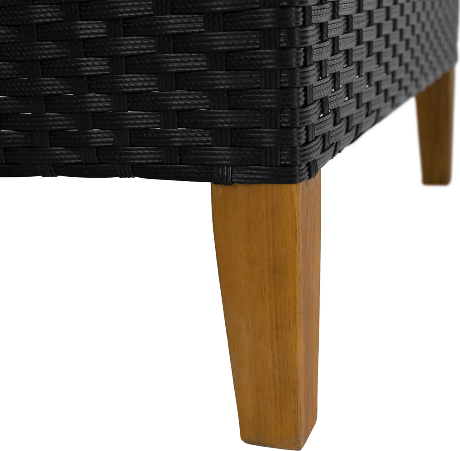 Set mobilier de gradina Tempo Kondela Malkom (Black/Gray/Natural) - 8