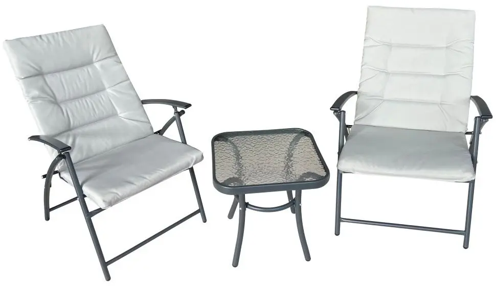 Set mobilier de gradina Tempo Kondela Muson (Grey/Dark Grey)
