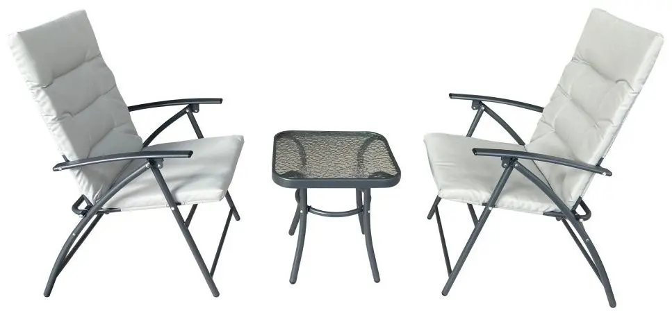 Set mobilier de gradina Tempo Kondela Muson (Grey/Dark Grey)