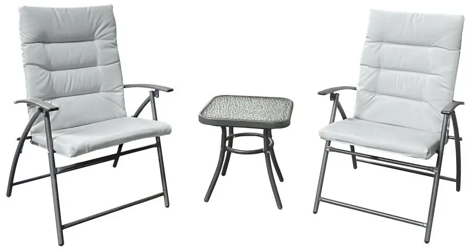 Set mobilier de gradina Tempo Kondela Muson (Grey/Dark Grey)