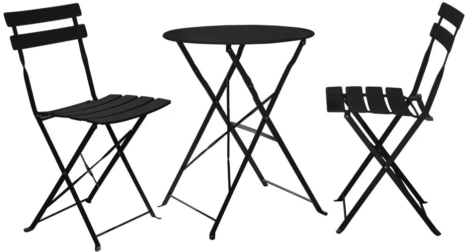 Set mobilier de gradina Tempo Kondela Obax (Black) - 2