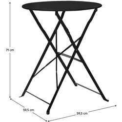 Set mobilier de gradina Tempo Kondela Obax (Black) Thumb
