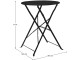 Set mobilier de gradina Tempo Kondela Obax (Black)