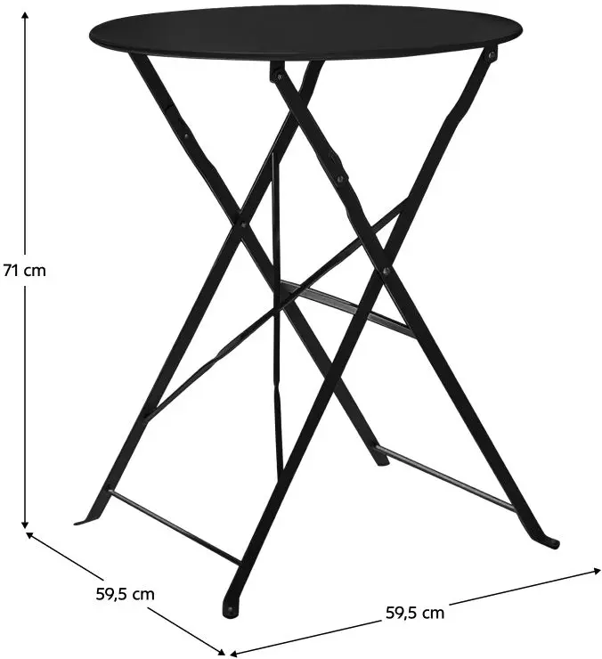 Set mobilier de gradina Tempo Kondela Obax (Black) - 4