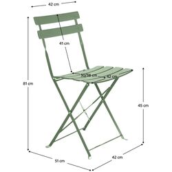 Set mobilier de gradina Tempo Kondela Obax (Green) Thumb