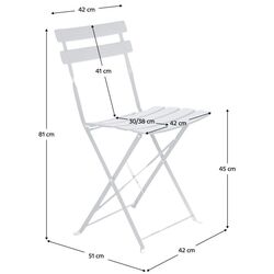 Комплект садовой мебели Tempo Kondela Obax (White) Thumb