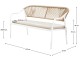 Set mobilier de gradina Tempo Kondela Palny (White/Beige)