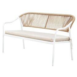 Set mobilier de gradina Tempo Kondela Palny (White/Beige) Thumb