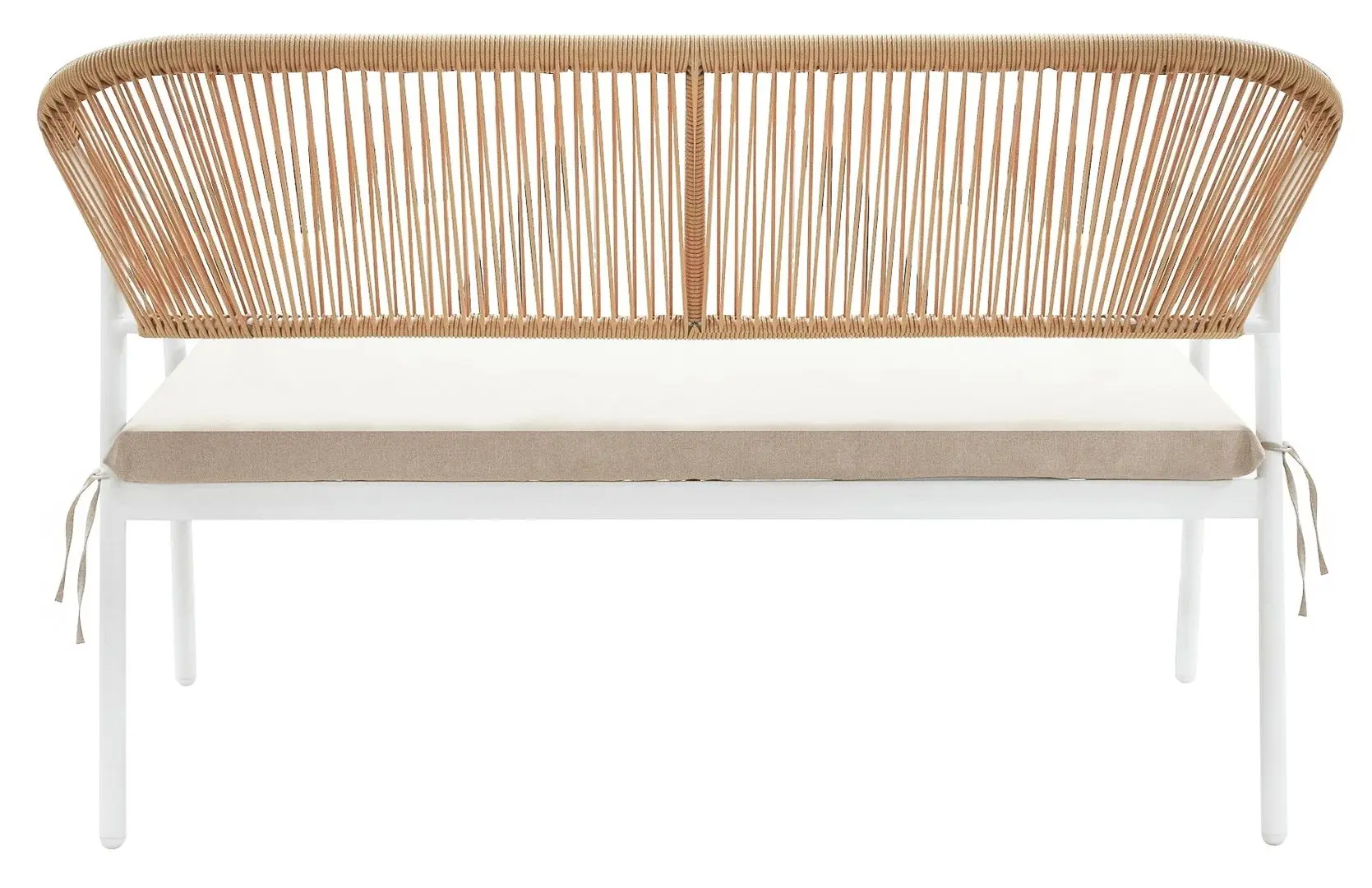 Set mobilier de gradina Tempo Kondela Palny (White/Beige)