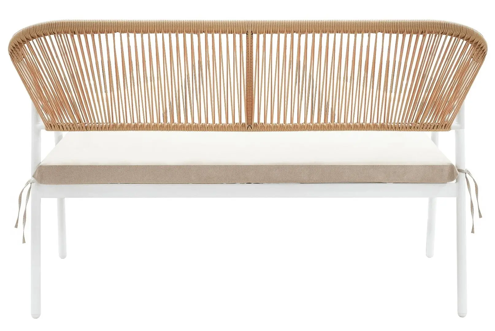 Set mobilier de gradina Tempo Kondela Palny (White/Beige)