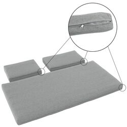 Set mobilier de gradina Tempo Kondela Pelor (White/Oak/Light Grey) Thumb