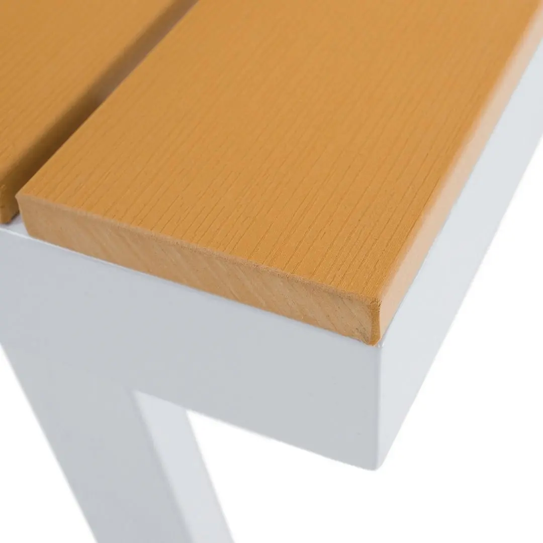 Set mobilier de gradina Tempo Kondela Pelor (White/Oak/Light Grey)