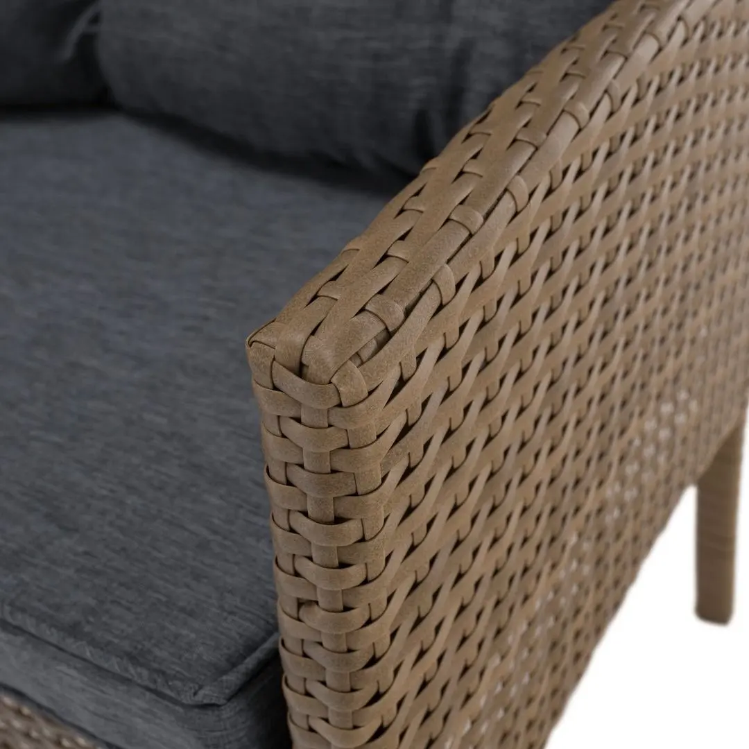 Set mobilier de gradina Tempo Kondela Randi (Natural/Light Grey)