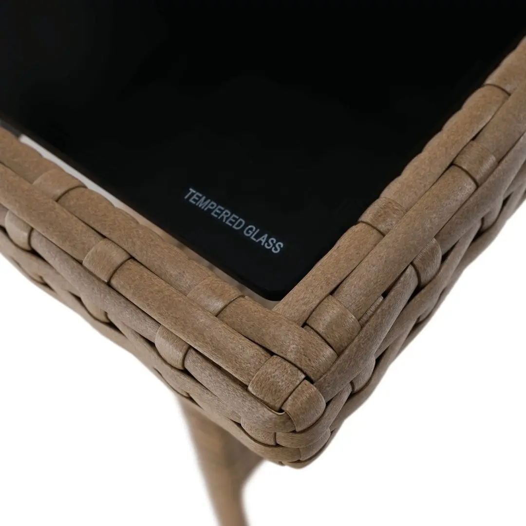 Set mobilier de gradina Tempo Kondela Randi (Natural/Light Grey)