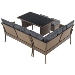 Set mobilier de gradina Tempo Kondela Randi (Natural/Light Grey) Thumb