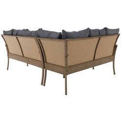 Set mobilier de gradina Tempo Kondela Randi (Natural/Light Grey) Thumb