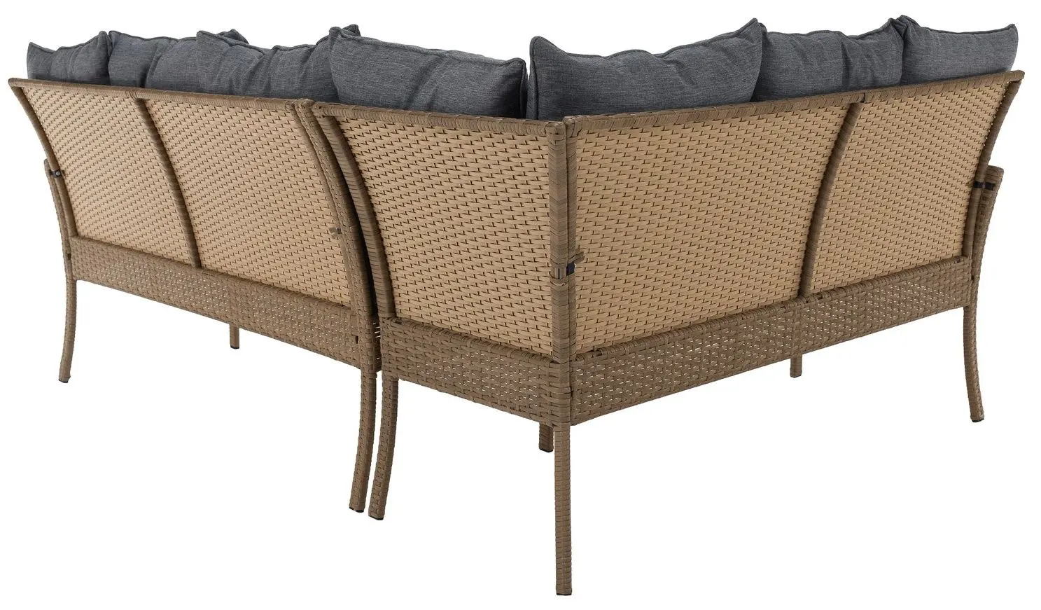 Set mobilier de gradina Tempo Kondela Randi (Natural/Light Grey)