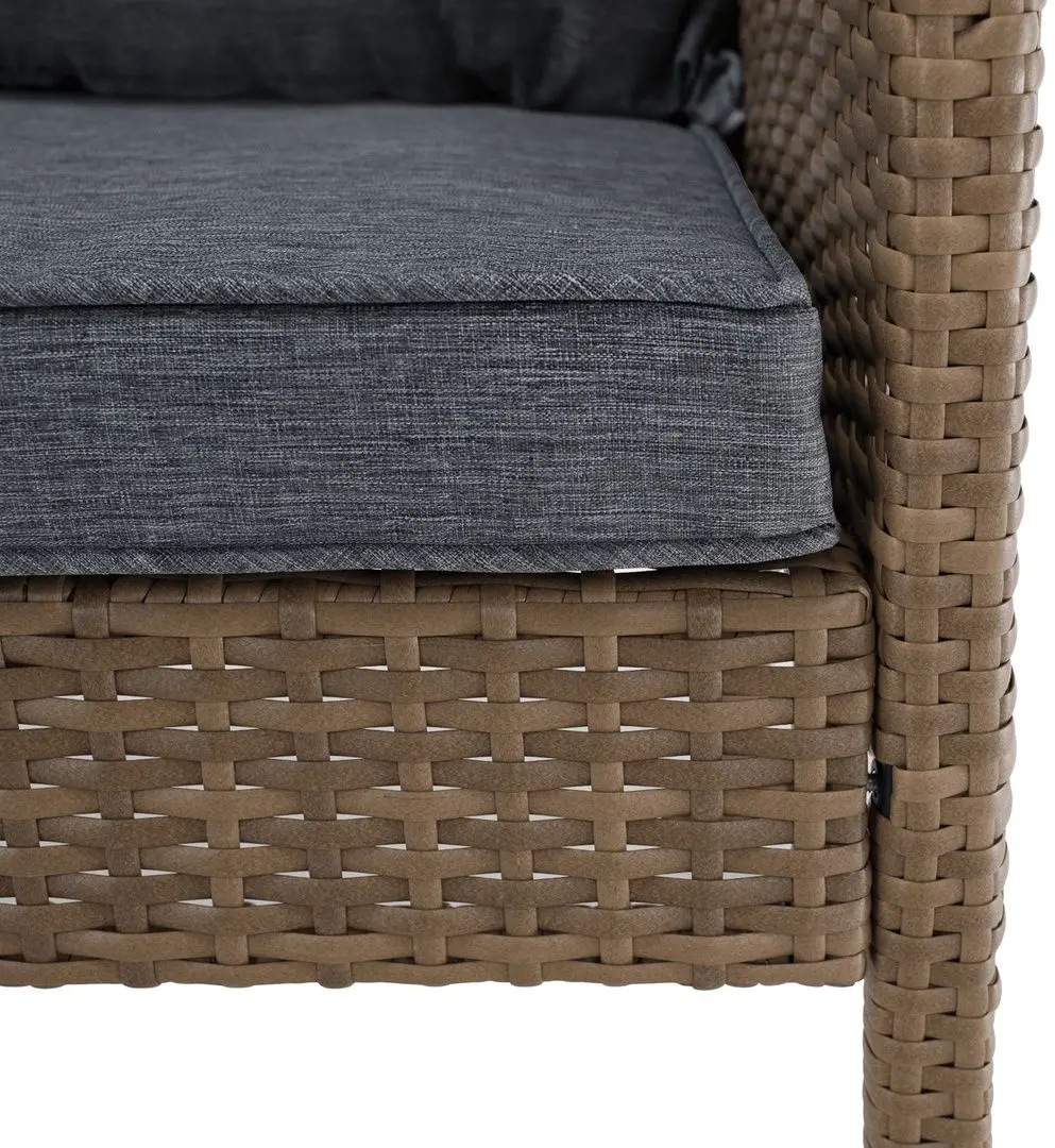 Set mobilier de gradina Tempo Kondela Randi (Natural/Light Grey)