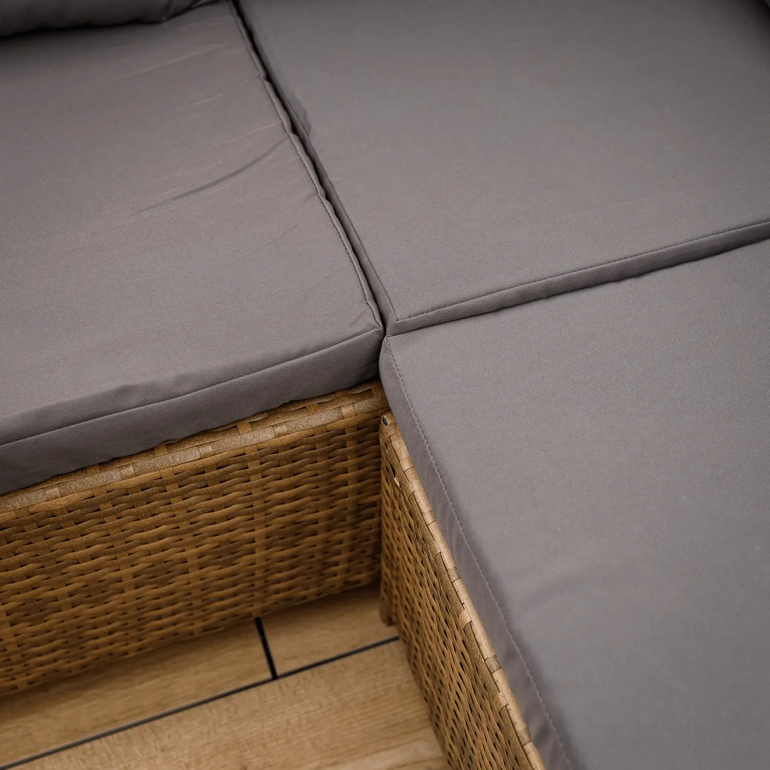 Комплект садовой мебели Tempo Kondela Sagir (Grey Brown/Light Brown) - 12