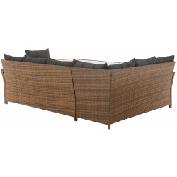 Комплект садовой мебели Tempo Kondela Sagir (Grey Brown/Light Brown) Thumb