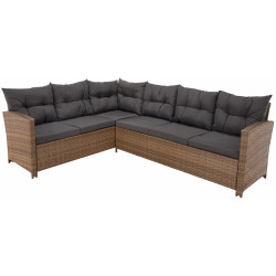 Комплект садовой мебели Tempo Kondela Sagir (Grey Brown/Light Brown) Thumb