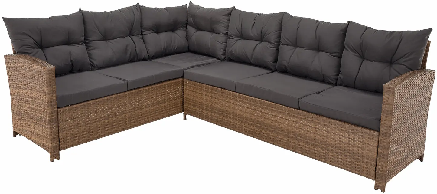 Комплект садовой мебели Tempo Kondela Sagir (Grey Brown/Light Brown) - 6