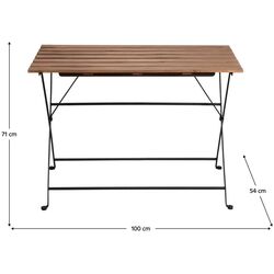 Set mobilier de gradina Tempo Kondela Sedan Tip 2 (Acacia/Black) Thumb