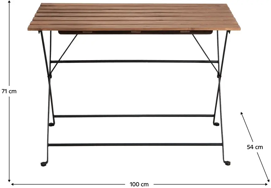 Set mobilier de gradina Tempo Kondela Sedan Tip 2 (Acacia/Black)