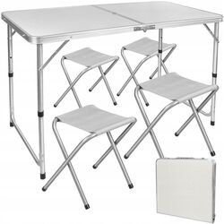 Set mobilier de gradina Trizand 23238 (White/Grey) Thumb
