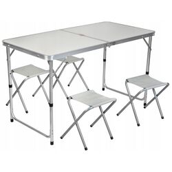 Set mobilier de gradina Trizand 23238 (White/Grey) Thumb
