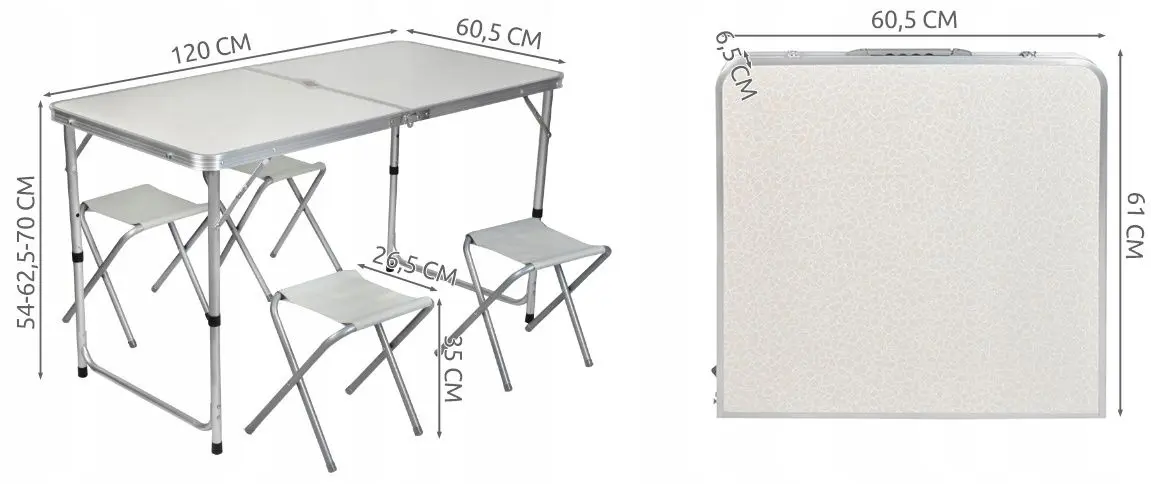 Set mobilier de gradina Trizand 23238 (White/Grey)