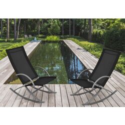 Set de fotolii-balansoar VidaXL 42163 (Black)