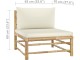 Set mobilier de gradina VidaXL 3058219 (Bamboo/Cream)