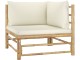 Set mobilier de gradina VidaXL 3058219 (Bamboo/Cream)