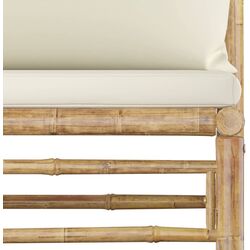 Set mobilier de gradina VidaXL 3058219 (Bamboo/Cream) Thumb