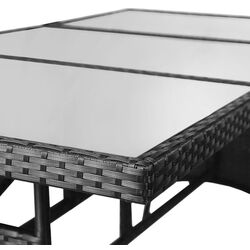 Set mobilier de gradina VidaXL 3059425 (Black/White) Thumb