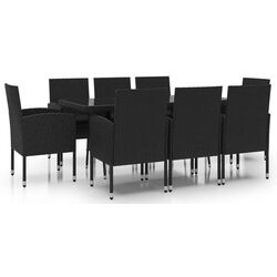 Комплект садовой мебели VidaXL 3059426 (Black) Thumb