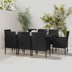Set mobilier de gradina VidaXL 3059426 (Black)