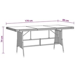 Комплект садовой мебели VidaXL 3059426 (Black) Thumb