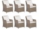 Set mobilier de gradina VidaXL 3059471 (Brown/Cream)