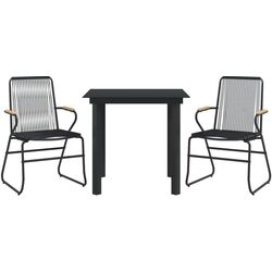 Set mobilier de gradina VidaXL 3060273 (Black) Thumb