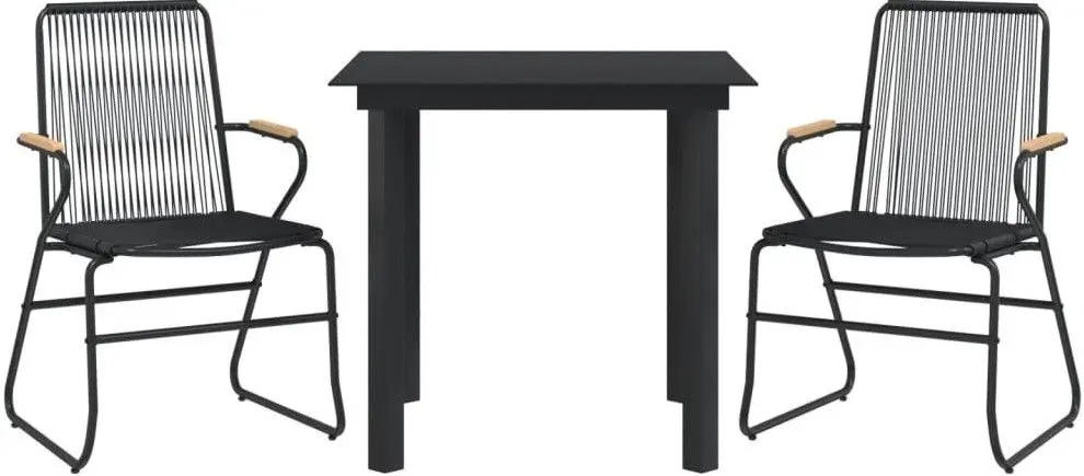 Set mobilier de gradina VidaXL 3060273 (Black) - 2
