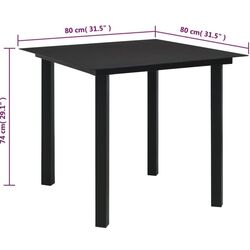 Set mobilier de gradina VidaXL 3060273 (Black) Thumb