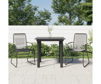 Set mobilier de gradina VidaXL 3060273 (Black)