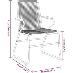 Set mobilier de gradina VidaXL 3060273 (Black) Thumb