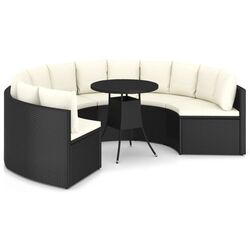 Set mobilier de gradina VidaXL 3064889 (Black/Cream) Thumb