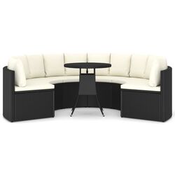 Set mobilier de gradina VidaXL 3064889 (Black/Cream) Thumb