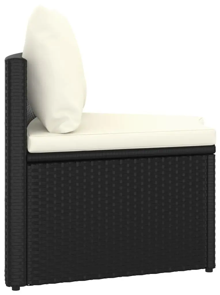 Set mobilier de gradina VidaXL 3064889 (Black/Cream)