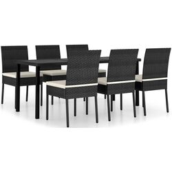 Set mobilier de gradina VidaXL 3065697 (Black/Cream) Thumb