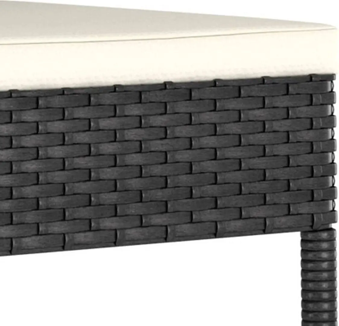 Set mobilier de gradina VidaXL 3065697 (Black/Cream) - 5